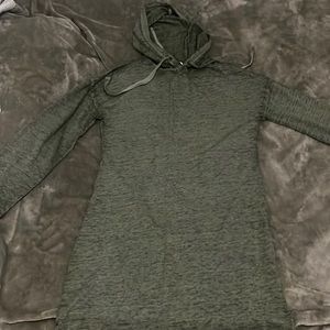 Long hooded sweater